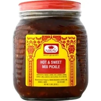 Nirav Hot & Sweet Mix Pickle (2.25 lbs bottle)