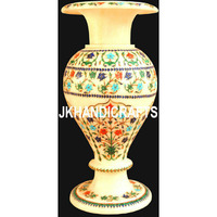 15   Marble Flower Vase Pot Semi Precious Stones Marquetry Inlay Home Decor Gifts