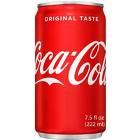 Coca Cola Original Taste Coke Mini Cans Soft Drink - 7.5 Fl Oz (222 Ml) [FS]