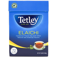 Tetley Elaichi Cardamom 72 Tea Bags - 5 Oz (144 Gm) [50% Off]