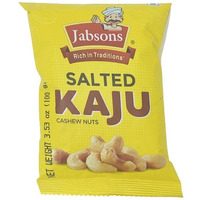 Jabsons Salted Kaju Cashew Nuts - 100 Gm (3.5 Oz) [FS]