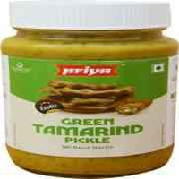 Priya Green Tamrind Pickle Without Garlic - 300 Gm