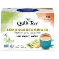 Lemongrass Ginger Chai Quik Tea - 10 Count