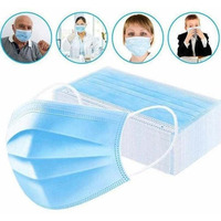 Disposable 3-Ply Surgical/Medical Face Masks Ear Loop Style