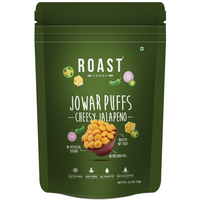 Roast Foods Sorghum Jowar Puffs Cheesy Jalapeno - 70 Gm (2.46 Oz) [FS]