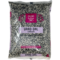Deep Urad Dal Chilka Split Beans - 4 Lb (1.8 Kg)