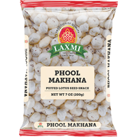 Laxmi Phool Makhana Puffed Lotus Seeds - 200 Gm (7 Oz) [50% Off]