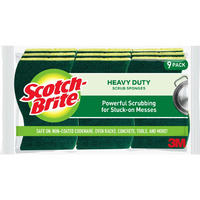 Scotch Brite Heavy Duty Scrub Sponge - 9 Pc
