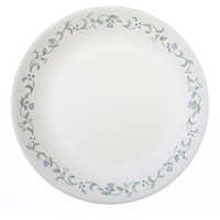 Corelle Country Cottage White And Green Round Dinner Plate - 10.25 In