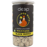 Deep Fox Nuts Makhana Black Pepper - 90 Gm (3.2 Oz)