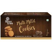 Bliss Tree Multi Millet Cookies With Palm Jaggery - 75 Gm (2.64 Oz) [FS]