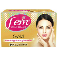 Fem Creme Bleach Gold Special Golden Glow With 24K Gold Dust - 8 Gm (0.28 Oz)