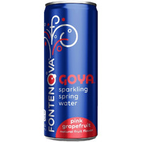 Goya Sparkling Spring Water Pink Grapefruit Flavor - 12 Fl Oz (355 Ml)