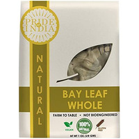 Pride Of India Natural Bay Leaf Whole- 1 oz (29 gm) Resealable Pouch- Certified Pure & Premium Quality Whole Spice - Best used in Soups, Meats, Fish, Tacos etc- Offers Best Value for Money