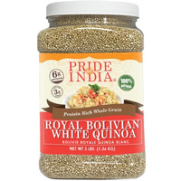 Pride Of India - Natural White Royal Quinoa - 100% Bolivian Superior Grade Protein Rich Whole Grain