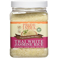 Thai White Jasmine Rice - 24 Ounce / 680 Grams Jar (15+ Servings) - Proudly Made in America - Healthy Nourishing Essentials by Green Heights 24 oz