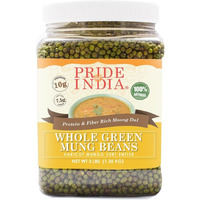 Pride Of India - Indian Whole Green Mung Gram - Protein & Fiber Rich Moong Whole