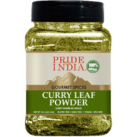 Pride Of India- Natural Curry Leaf Powder Ground - 7 oz (Half Pound) Resealable Pouch - Authentic Indian Spice Blend - Used in Soups, Stews, Chutneys and Rice etc. - Offers Best Value for Money