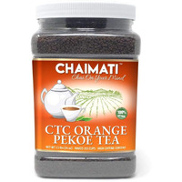 ChaiMati ??? CTC Orange Pekoe Black Tea ??? Malty Awakening Tea ??? Strong Flavor/Smooth undertones ??? High in Caffeine ??? Makes for 350 Cups ??? Easy to Store ??? 24 oz. Food Grade Jar