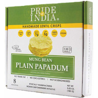 Plain Mung Bean Papadum 10 Ct (100gm) oz