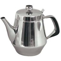 Stainless Steel Gooseneck Tea Pot w/Vented Hinged Lid, 32 Fluid Ounces (4-5 Cups) by Pride Of India 32 oz