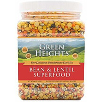 Bean & Lentil Superfood Mix 24 Ounce / 680 Grams Jar (16+ Servings) - Proudly Made in America - Healthy Nourishing Essentials by Green Heights 24 oz