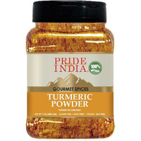 Pride of India ??? Natural Turmeric Ground ??? Traditional Indian Spice ??? Pantry Essential ??? Curcumin Rich and Gourmet ??? Ideal for Curries/Lentil/Meat/Pilaf ??? Easy to Use ??? 8oz. Medium Dual Sifter Jar