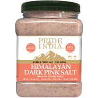 Pride Of India - Pure Himalayan Pink Salt - Enriched w/ 84+ Natural Minerals;  Fine Grind 5 Pound Jar