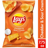 Lay's Potato Chips;  Cheddar & Sour Cream Flavor;  7.75 oz Bag