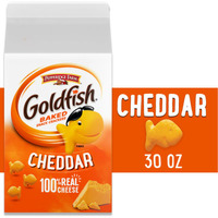 Goldfish Cheddar Cheese Crackers;  Baked Snack Crackers;  30 oz Carton