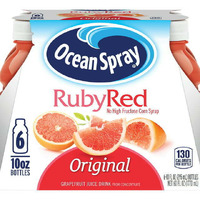 Ocean Spray Ruby Red Grapefruit Juice Drink, 10 fl oz, 6 Count