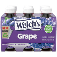 Welch's Grape Juice Drink, 10 fl oz On-the-Go Bottle (Pack of 6)