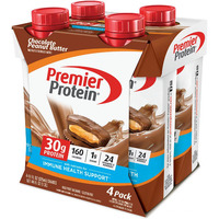 Premier Protein Chocolate Peanut Butter High Protein Shake, 11 fl oz, 4 count