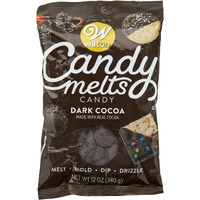 Wilton Dark Cocoa Candy Melts, Mini Dark Chocolate Chips for Cake Pops and Cookies, 12 oz.