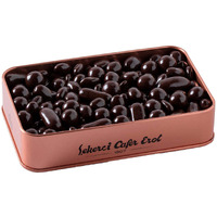 ??ekerci Cafer Erol Dark Chocolate Covered Dragee - Bronze Tin Box - 300 g