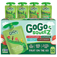 GoGo SqueeZ Applesauce, Apple/Cinnamon/Strawberry/GIMME Five (3.2 oz., 32 ct.)