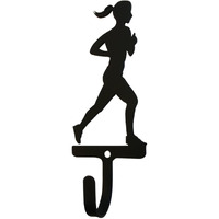 Runner Woman's Girl Wall Hook Small