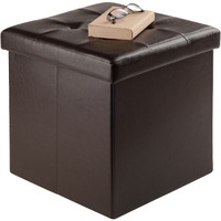 Ashford Ottoman with Storage Faux Leather