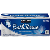 Kirkland Signature Bath Tissue, 2-Ply, 380 Sheets, 30 Rolls