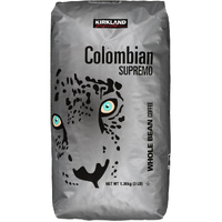 Kirkland Signature Colombian Supremo Coffee, Whole Bean, 3 lbs