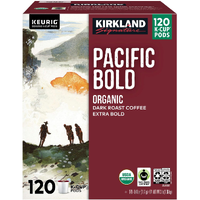 Kirkland Signature Coffee Organic Pacific Bold K-Cup Pod, 120-count