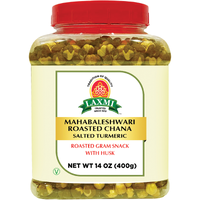 Laxmi Mahabaleshari Roasted Chana Salted Turmeric With Husk - 400 Gm (14 Oz)