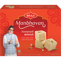 Bikaji Soan Papdi Manbhavan - 500 Gm (1.1 Lb)