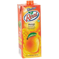 Dabur Real Mango Fruit Nectar Juice - 1 L (33.8 Fl Oz)