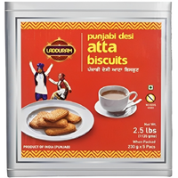 Ladduram Punjabi Desi Atta Biscuits - 2.5 Lb (1.13 Kg)