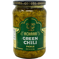 Deep Green Chili Pickle - 700 Gm (24.7 Oz)