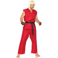 Leg Avenue Costumes 4Pc.Ken Includes Shirt Pants Belt and Hand Pads, Red, Small/Medium