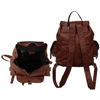 Amerileather Urban Buckle-Flap Backpack