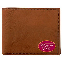 NCAA Virginia Tech Hokies Classic Football Wallet, One Size, Brown