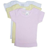 Bambini Girls Pastel Variety Short Sleeve Lap T-shirts - 3 Pack-Small